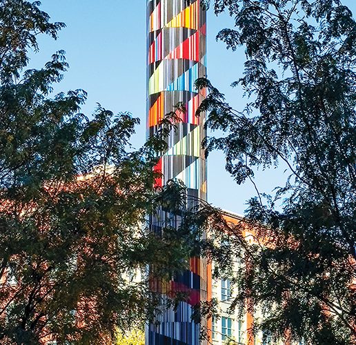 Outdoor art in downtown Lincoln