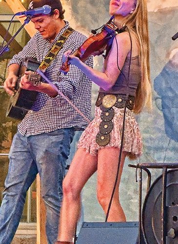 musicians on stage in Lincoln, Nebraska